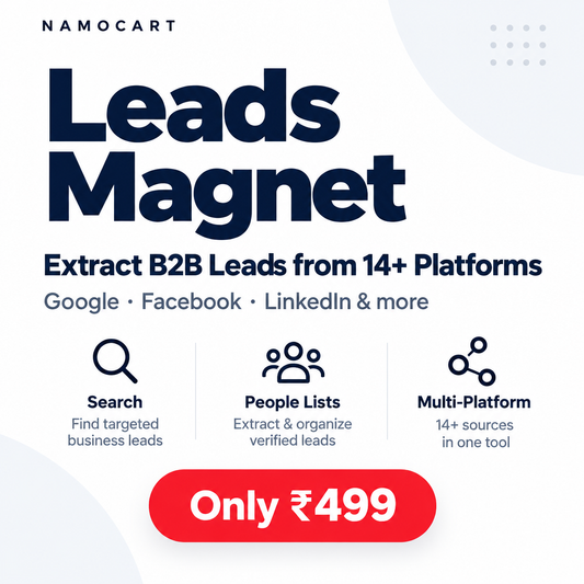 Leads Magnet – Extract B2B Leads from 14+ Platforms