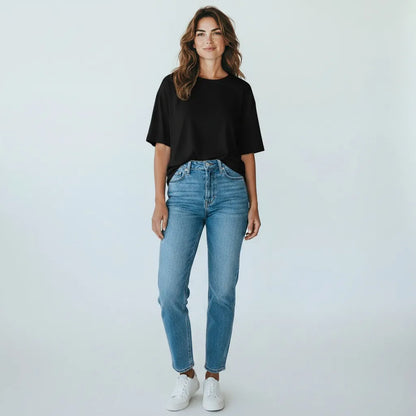 Premium Oversized French Terry T-Shirt detail