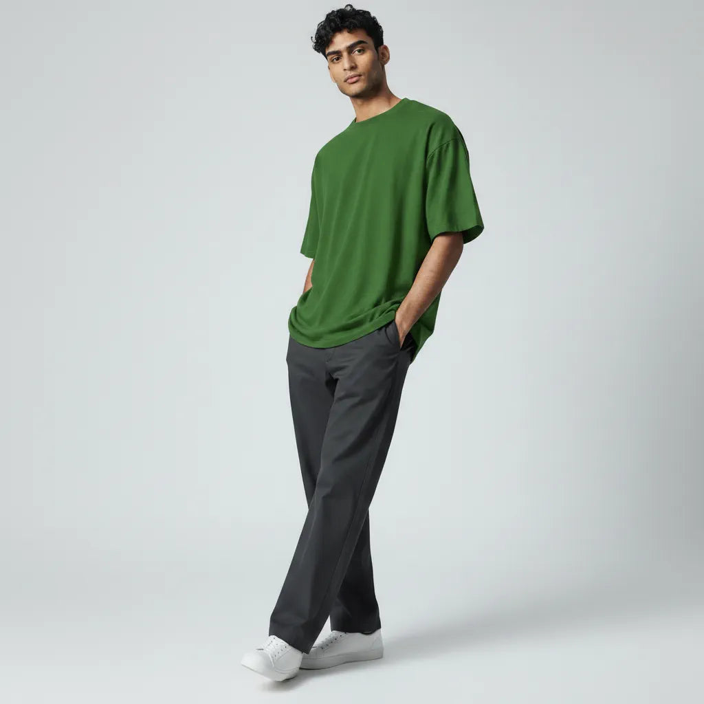 Premium Oversized T-Shirt Avocado Green view
