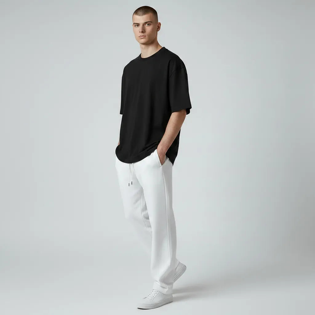 Premium Oversized French Terry T-Shirt lifestyle