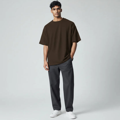 Premium Oversized T-Shirt 220 GSM Brown